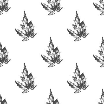 Maple leaves seamless pattern