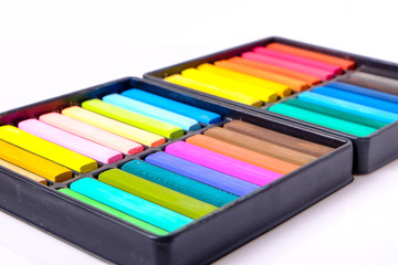 colourful chalk pastel