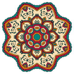 Mandala. Round Ornament Pattern. Vintage decorative elements.