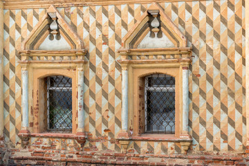 old decor on Church of Mother of God in Kremlin in Rostov Velikiy, Russia