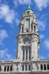 Fototapeta na wymiar Tower of the town hall of Porto