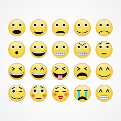 Emotional face icons 