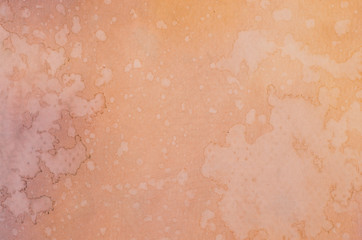 orange watercolor painted background
