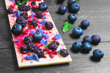 Large chocolate bars whit