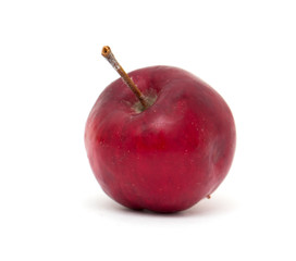 red apple on a white background