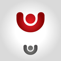 letter u logo, icon and symbol vector illustration