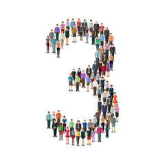 number formed by people
