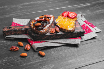 Sweet dessert sandwiche