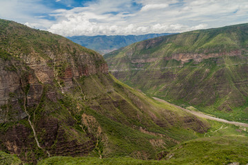 Fototapeta na wymiar Canyon of river Chicamocha in Colombia