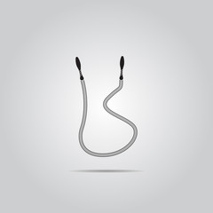 Skipping rope vector icon