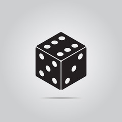 dice vector icon for web and mobile