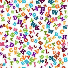 Abstract black alphabet ornament frame isolated on white background