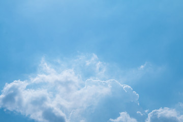 clouds in the blue sky