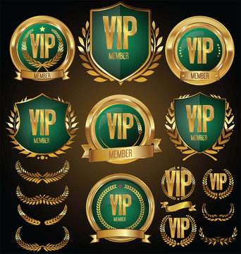 Vip Member Golden Badge Collection