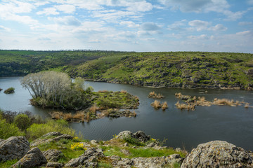 River Southern Bug. Ukraine.