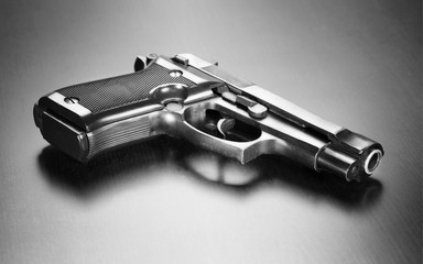Gun on desk