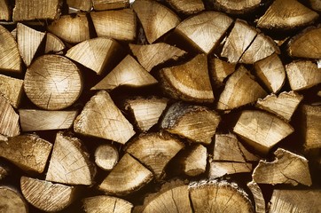 Fototapeta premium Firewood Background
