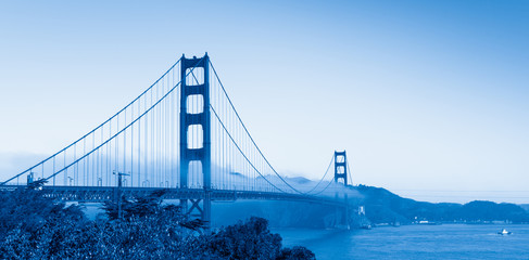 Famous Golden Gate Bridge. San Francisco. USA