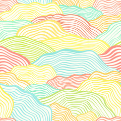 Seamless pattern with wavy scale texture