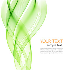 Abstract curved lines background. Template brochure design