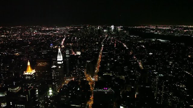 a New York City, NY, USA di notte