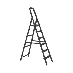Metal Step Ladder Vector illustration