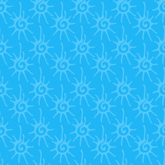 Fototapeta premium Seamless pattern with sun ornament