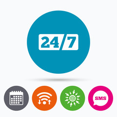 Service and support for customers. 24 hours.