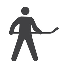 Hockey player icon.