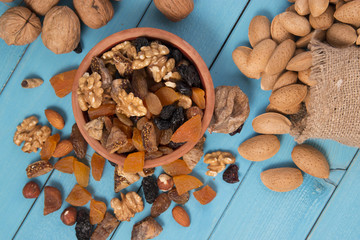 dried fruits and almonds