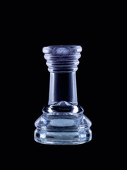close-up shot of chess rook.