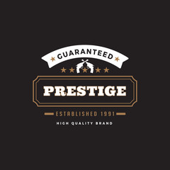 Vintage Label Badge Logo vector elements frame Luxury Retro