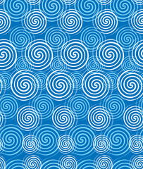 Design seamless monochrome spiral twirl pattern. Monochrome geometric ellipse background.