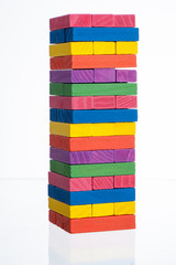 Fototapeta na wymiar colorful Blocks of wood