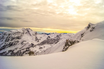 Snow valley, Seythenex, Rhone-Alpes, France