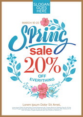 Spring Sale Banner.