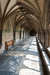 Fototapeta premium View of the Cathedral cloisters in Norwich
