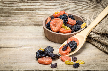 Still life with dried fruits
