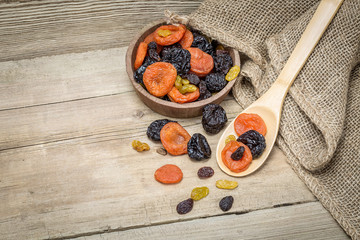 Still life with dried fruits