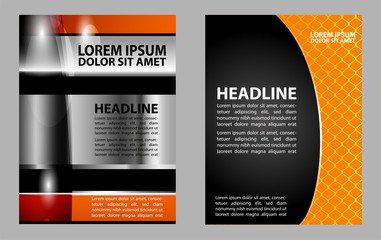 Stylish presentation of business poster, flyer layout template

