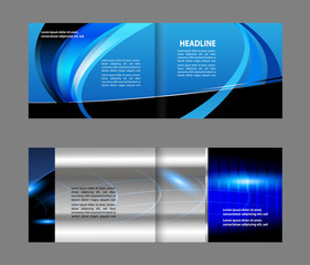 Fototapeta premium Vector business brochure, flyer template design 