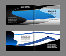 Vector empty brochure template design 

