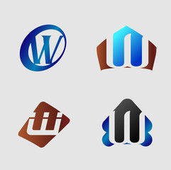 Letter W logo. Business logo vector illustration
