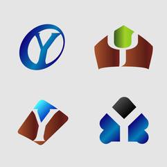 Letter Y logo. Business logo vector illustration
