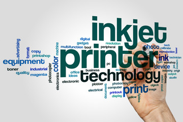Inkjet printer word cloud