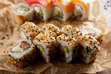 Alaska Roll on Parchment