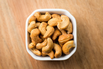 Salted nuts from above