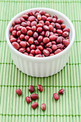 Raw azuki beans.