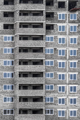 Under construction high-rise building