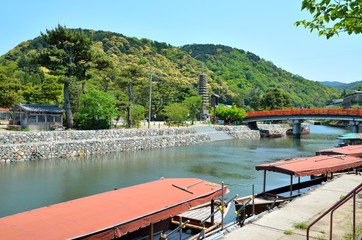 Obraz premium 京都 宇治川